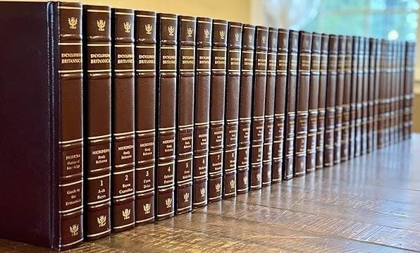 What I remember my set of encyclopedias looking like.
